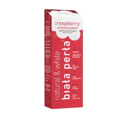 BIAŁA PERŁA Pasta do zębów natural & white - :raspberry antyoksydant 75ml