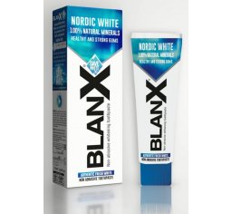 BlanX pasta do zębów wybielająca NORDIC WHITE ze 100% naturalnymi NORDYCKIMI minerałami 75ml
