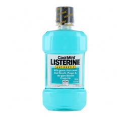 Listerine płyn przeciw kamieniowi nazębnemu 250 ml niebieski COOL MINT