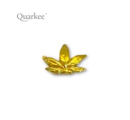 Quarkee 22K Gold Gold Hemp Leaf / Cannabis / Konopie