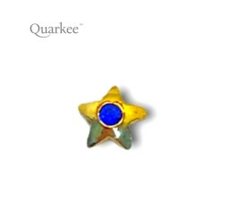 Quarkee 22K Gold Star with Sapphire / Gwiazda z szafirem