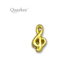 Quarkee 22K Gold Treble Clef / Klucz Wiolinowy