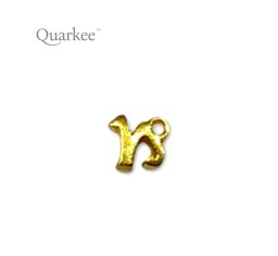 Quarkee 22K Gold Zodiac Sign Capricorn / Koziorożec znak zodiaku