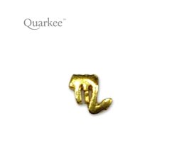 Quarkee 22K Gold Zodiac Sign Scorpio / Skorpion znak zodiaku