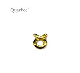 Quarkee 22K Gold Zodiac Sign Taurus / Byk znak zodiaku