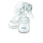 AVENT Laktator ręczny NATURAL + Wkładki laktacyjne 24szt SCF330/20 + SCF254/61  0%BPA