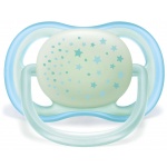 AVENT Smoczki do uspakajania Ultra Air NIGHT 2szt. 0-6m SCF376/11