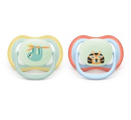 AVENT Smoczki do uspakajania 0-6m Ultra Air Boy 2szt. SCF376/24 - świecący w ciemności