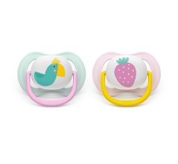 AVENT Smoczki do uspakajania 0-6m Ultra Air Girl 2szt. SCF080/24