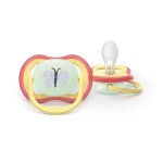 AVENT Smoczki do uspakajania 0-6m Ultra Air Girl 2szt. SCF376/25 - świecący w ciemności