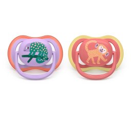 AVENT Smoczki do uspakajania 18m+ Ultra Air Girl 2szt. SCF349/47
