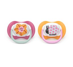 AVENT Smoczki do uspakajania 6-18m Ultra Air Girl 2szt. SCF080/27