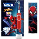 Braun Oral-B szczoteczka akumulatorowa dla dzieci D100 Kids SPIDERMAN + <b>etui podróżne</b>  D100.413.2K