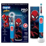 Braun Oral-B szczoteczka akumulatorowa dla dzieci D103 Kids SPIDERMAN   <b>etui podróżne</b> D103.413.2KX