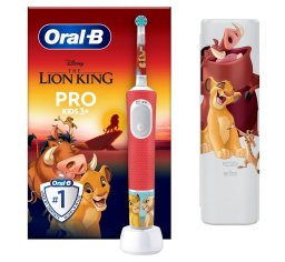 Braun Oral-B szczoteczka akumulatorowa dla dzieci D103 Kids LION KING - Król Lew <b>etui podróżne</b> D103.413.2KX