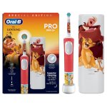 Braun Oral-B szczoteczka akumulatorowa dla dzieci D103 Kids LION KING - Król Lew <b>etui podróżne</b> D103.413.2KX