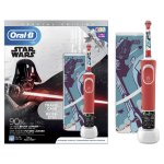 Braun Oral-B szczoteczka akumulatorowa dla dzieci D100 Kids STAR WARS - Gwiezdne Wojny + <b>etui podróżne</b> D100.413.2K