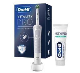 Braun Oral-B szczoteczka elektryczna Vitality PRO D103 Protect X Clean - White (biała) - D103.413.3   pasta Oral-B 75ml <b>GRATIS</b>