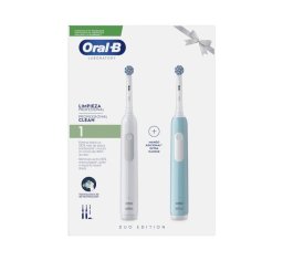 Braun Oral-B szczoteczka elektryczna PRO1 zestaw 2-pack CrossAction - Black (czarny) + Blue (niebieski) - DUO