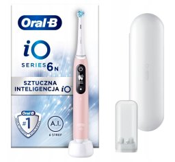 Braun Oral-B szczoteczka elektryczna iO6 PINK - szczoteczka magnetyczna z etui podróżnym