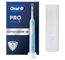 Braun Oral-B szczoteczka elektryczna PRO1 BLUE + ETUI CrossAction (niebieskie)
