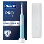 Braun Oral-B szczoteczka elektryczna PRO1 BLUE + ETUI CrossAction (niebieskie)