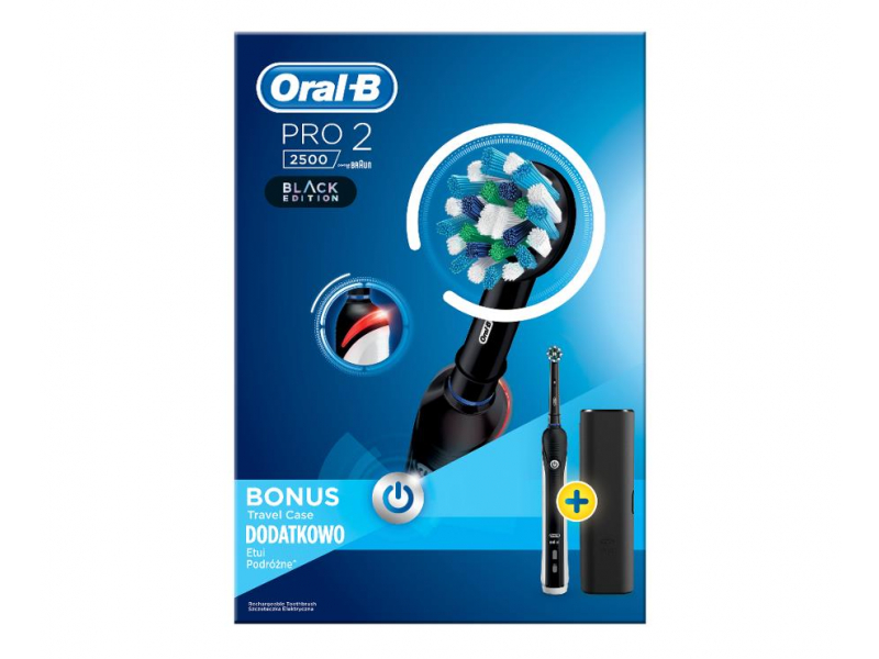 Braun Oral-B Szczoteczka Elektryczna PRO 2 2500 BLACK EDITION D501.513 ...