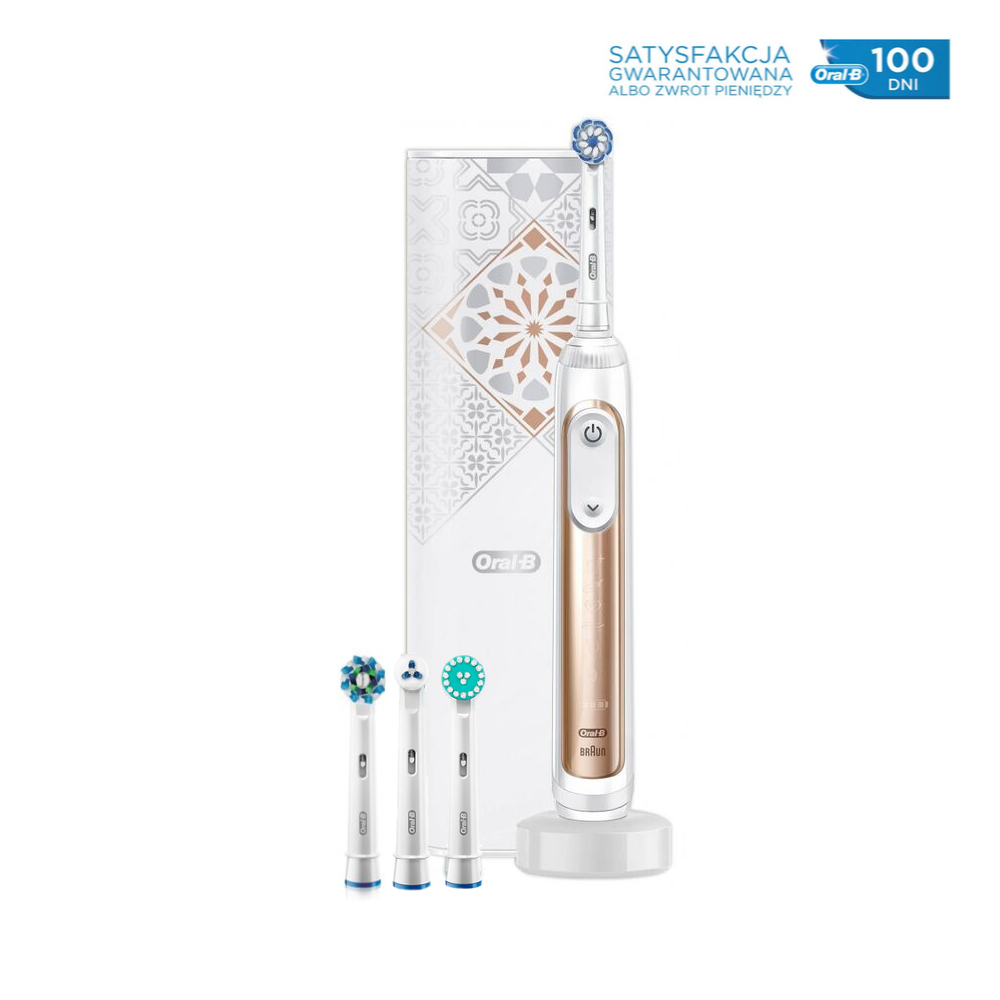 Braun Oral B Szczoteczka Elektryczna Genius X 20000n Gold Rose Z Bluetooth Urządzenia 