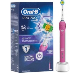 Braun Oral-B szczoteczka elektryczna PRO700 Pink 3D White D16.513.U