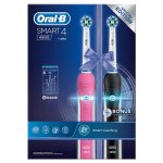 Braun Oral-B szczoteczka elektryczna SmartSeries 4 4900 zestaw dwóch szczoteczek BLACK&PINK D601.525.3H