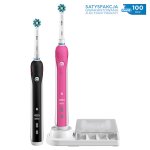 Braun Oral-B szczoteczka elektryczna SmartSeries 4 4900 zestaw dwóch szczoteczek BLACK&PINK D601.525.3H