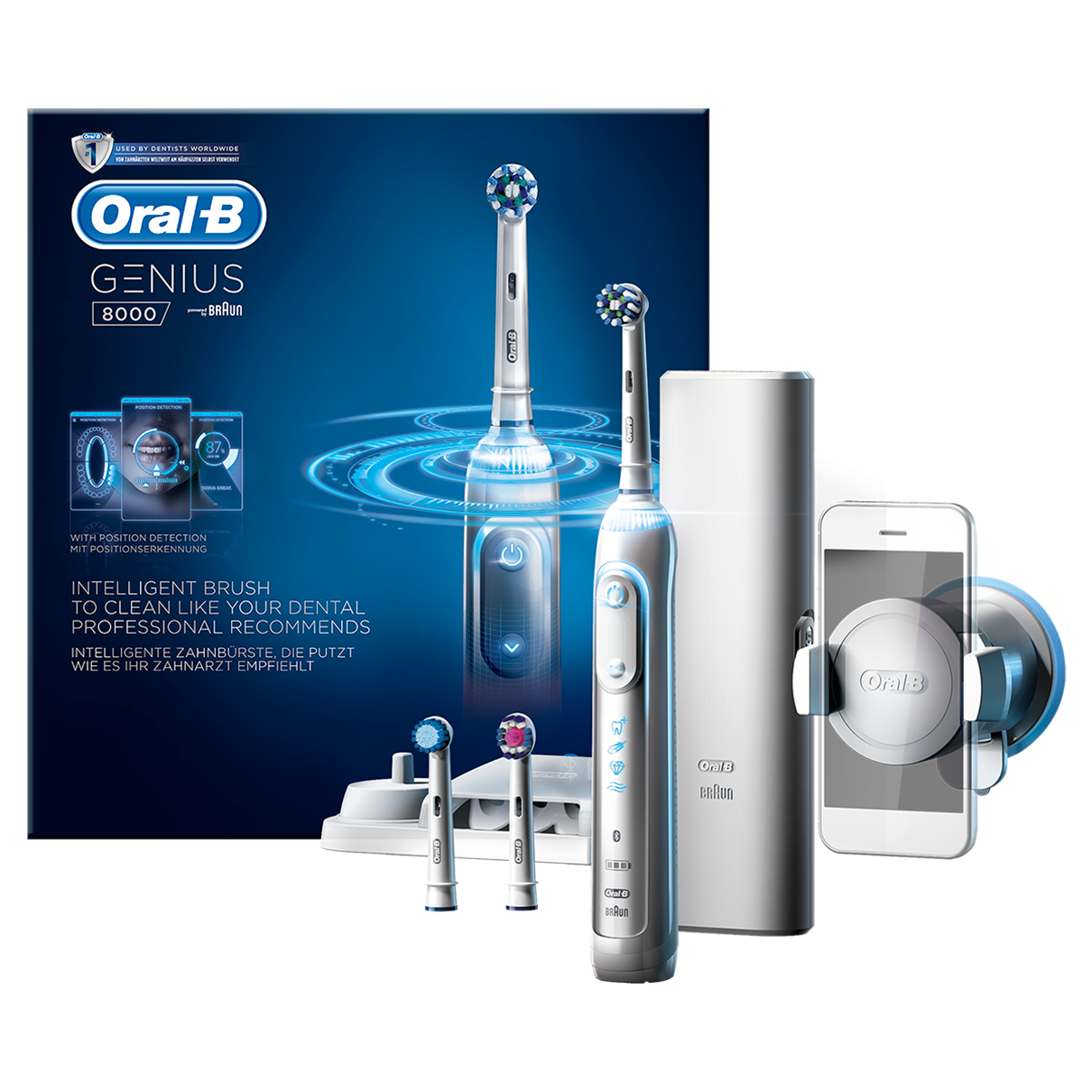 Braun Oral-B Szczoteczka Elektryczna GENIUS PRO 8000 White - Biała D701 ...