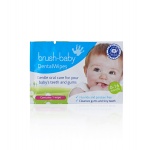 BRUSH-BABY - chusteczki z Xylitolem do czyszczenia dziąseł i zębów mlecznych 0-16mc-y 28szt.