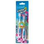 BRUSH-BABY - FlossBrush szczoteczka manualna dla dzieci wieku od 3 do 6 lat (2 szt.)