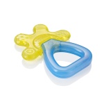 BRUSH-BABY - gryzak dla dzieci Cool&Calm Rattle Teether od 4 miesiąca życia (1szt.) - kolor żółto - niebieski