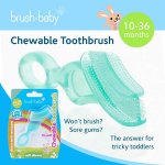 BRUSH-BABY - gryzak dla dzieci w wieku od 10-36 miesięcy 2PACK (2szt.)