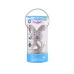 BRUSH-BABY - gryzak dla dzieci Bobbie Bunny Cappuccino Grey – Cappuccino Szary