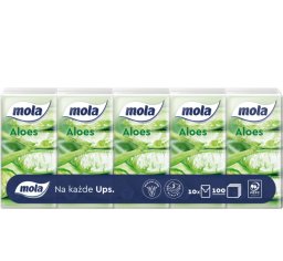 Chusteczki higieniczne Mola 10 x 10szt. - 3-warstwowe