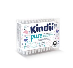Cleanic Kindii Pure patyczki higieniczne 60szt. dla dzieci, bezpieczne