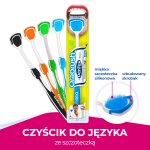 DenTek Czyścik do języka ze szczoteczką OraBrush, 1 szt.
