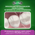 Dentek Eco Cross Flosser niciowykałaczki (flossery) – ekologiczne wykałaczki z podwójną krzyżową nicią dentystyczną, 30 szt.