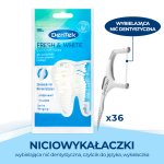Dentek Fresh&White niciowykałaczki (flossery) – wykałaczki z wybielającą nicią dentystyczną, 36 szt.