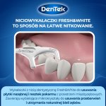 Dentek Fresh&White niciowykałaczki (flossery) – wykałaczki z wybielającą nicią dentystyczną, 36 szt.
