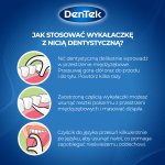 Dentek Niciowykałaczki On-The-Go w etui podróżnym, 12 szt. wykałaczek z nicią dentystyczną + 2 wielorazowe etui