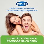 DenTek On-The-Go Niciowykałaczki (flossery) ze szczoteczką międzyzębową – czyścik stomatologiczny 3w1 – nić dentystyczna z wykałaczką i szczoteczką, 12 szt.