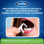 DenTek On-The-Go Niciowykałaczki (flossery) ze szczoteczką międzyzębową – czyścik stomatologiczny 3w1 – nić dentystyczna z wykałaczką i szczoteczką, 12 szt.