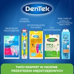DenTek On-The-Go Niciowykałaczki (flossery) ze szczoteczką międzyzębową – czyścik stomatologiczny 3w1 – nić dentystyczna z wykałaczką i szczoteczką, 12 szt.