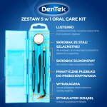 DenTek Oral Care Kit – profesjonalny zestaw dentystyczny 5w1 do higieny zębów i jamy ustnej w domu, 1 szt.