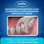 Dentek Sensitive Clean niciowykałaczki (flossery) – wykałaczki z nicią dentystyczną do wrażliwych zębów i dziąseł, 40 szt.