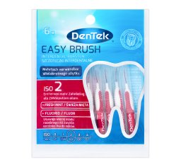 Dentek Szczoteczki międzyzębowe EasyBrush, ISO 2, 6 szt.